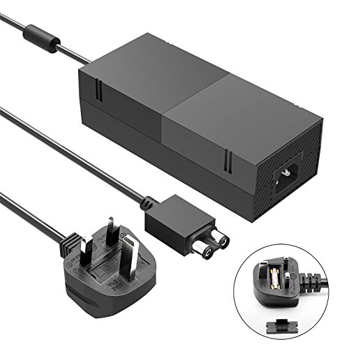 Xbox One Power Supply Brick, AC Adapter Power Supply Cord for Xbox One Replacement Kit, Black