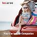 tecaroo Comfy Car Seat Cover in black | 2 Year Satisfaction Guarantee | baby car seat covers, non slip car seat cover, car seat protector