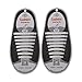 Price comparison product image PIXNOR 16pcs No Tie Elastic Silicone Shoelace Set - White