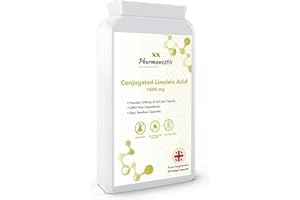 CLA Conjugated Linoleic Acid Supplement Derived from Safflower - 1000mg Per Capsule - 90 Easy Swallow Softgel Capsules -80% Active Isomers Capsules - No Filler, No Binder-Pharmanostix