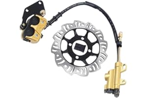 FROULALAND Kit de freins hydrauliques arrière en alliage d'aluminium Mini scooter roue arrière 49-125 cm3 4 temps Kit de freins arrière, gaz, scooter électrique Pocket Mini Dirt Bike ATV Quad 4 roues
