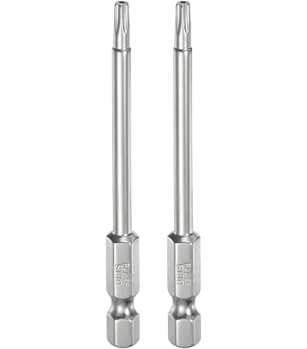 Sourcing Map T15 Torx-Schraubendreher-Bits Magnetisch – 1/4 Zoll Sechskant, 5,1 Cm Lang, S2 Stahl, 8 Stück