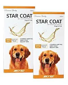 Sky EC Coat Skin and Tonic for Dogs and Cats (200 ml) , Pack of 2