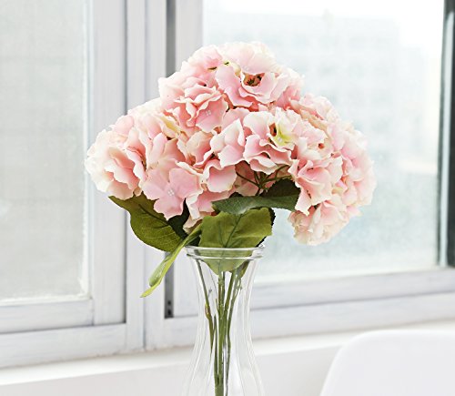 Houda Blumenstrauß, Kunstseide, Hortensien rose - 5