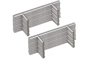 MARGUERASW 20 x Acier Inoxydable Poignee de Meuble Cuisine Espacement des Trous de 160mm, Acier Brossé Poignée en T pour Porte d'armoire