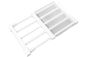 HERCHR Scaffale di Tensione Espandibile, Organizer per Mensole Regolabile, Divisorio per Armadio Senza Chiodi, per Armadio Guardaroba (30-40 cm)