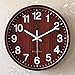 Produktbild LQUIDE Wand Clockwooden Clock Art Style leuchtende leuchtende tickende Wanduhr schlanke minimalistische hölzerne Wanduhr