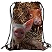 Produktbild Violetpos Mode Brauch Unisex Turnbeutel Rucksack Sportbeutel Gym Bag Nettes Schwein Ferkel