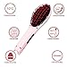 Ceramic Straight HairBrush Comb Hair Straightener - Rose Pink