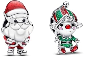 TCZNAF Charms Femmes Pearl Noël Charm Compatible Pour Européen Bracelets Argent Sterling 925