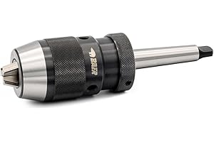 ERBA BAER Hochpräzisions-Bohrfutter mit Kegeldorn DIN 238 0,5-16 mm + Kegeldorn: MK 2 - Schnellspannbohrfutter - Bohrhammer - Bohrmaschine - Bohrkopf