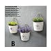 Produktbild GAO Amerikanischen Retro Eisen Blume Eimer kleinen Blumentopf Wandbehang Wandbehang Eisen Eimer künstliche Blume (Set)
