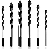 Foret Excentrique à Tête Oblique De Haute Résistance, Forets Pour Carrelage, Forets Professionnels En Carbure De Tungstène Pour Carrelage, Brique, Verre, Porcelaine, Plastique, Bois, Ciment (3pcs