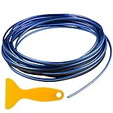 preparar pintura acrílica coche Función única Mold Trim Strip-Flexible Shape para decorar el interior de tu automóvil, Procesamiento de radiación reflectante de metal, Material blando, Amortiguación del sonido.