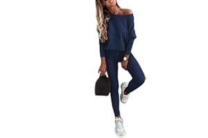 Yesgirl Damen Jogginganzug Zweiteiler Outfit 2 Stück Trainingsanzug Set 2 Teilig Freizeitanzug Sportanzug Colorblock Sweatshirt + Jogginghose Sportswear Sportbekleidung Tracksuit