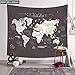 Produktbild Wandteppiche Wandbehang Haus Dekoration, Polyester Soft Tapestry, Bedding Wall Carpet, Weltkarte Starry gedruckte Strand-Tapisserie-Karte des weltweiten Musters