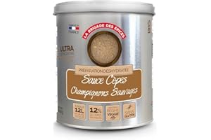 La Brigade des Épices - Sauce déshydratée Cèpes & champignons sauvages - 600G - 100% Naturelle, Végétarienne & Made in France