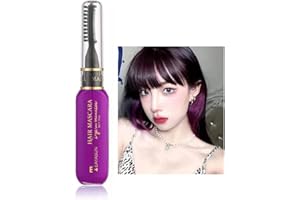 NACGUO Hair Chalk for Girls- New Hair Chalk Comb Mascara Temporary Washable Hair Color Dye for Girls Women-Non-toxic Instant Hair Dye Colors for Christmas, Halloween, Birthdays, Parties (10# Rose red)