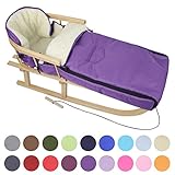 Universaler Winterfußsack aus Lammwolle, passt auf Babyschale, Kinderwagen, Buggy und Schlitten, geeignet für 3 und 5-Punkt-Gurtsysteme, leichte und schnelle Montage, wasser- und windabweisend