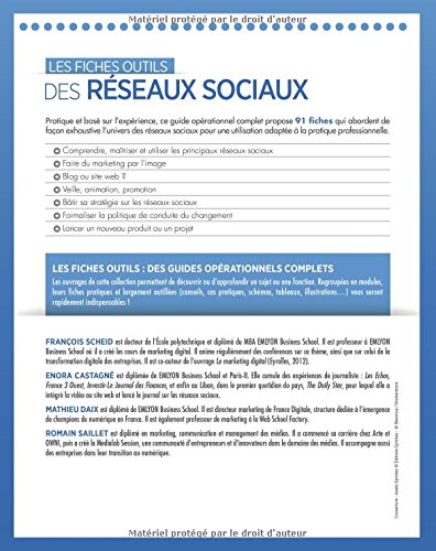 Livres Couvertures de Les Fiches Outils Des RéSeaux Sociaux: 91 Fiches OpéRationnelles. 80 Conseils PersonnaliséS. 43 Cas Pratiques. 100 Illustrations.