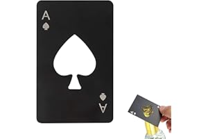 LINKLKBOY apribottiglie in acciaio inossidabile,Apribottiglie poker,apribottiglie da poker,apribottiglie per poker da casinò,cavatappi birra per Bevande alla Birra, Barrette Regalo Creative