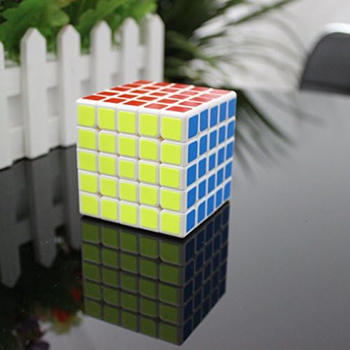 Oostifun YuXin Zhisheng Kylin 5x5x5 Magic Cube Puzzle Cube Speed Cube Toy + One Cube Bag (White)