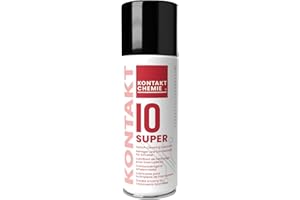 ‎KONTAKT CHEMIE KONTAKT CHEMIE | Super 10 ist hocheffizienter Kontakt- und Schalterreiniger | 200 ml, weiß, schwarz"