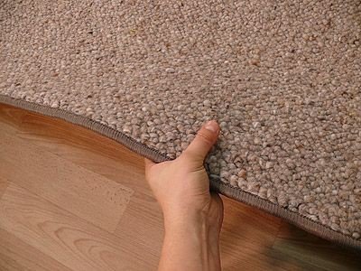 Natur Wolle Teppich Berber Malta Braun in 24 Größen, Größe:300×300 cm - 3