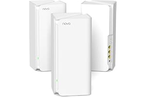 Tenda Nova Mesh MX15 Pro(3 Paquet) WiFi 6 AX 5400Mbps - Système Mesh WiFi 6 - Couverture de 360㎡(4200ft²) - Installation Facile - Rapport de Test de Vitesse - 200 appareils connectés