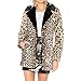 Produktbild Oliviavan,Frauen Warmer Winter Top Oberbekleidung Damen Leopard Print Mantel Sweatshirt Elegant Warm Mantel Streifenmuster Winterparka Warme Jacke