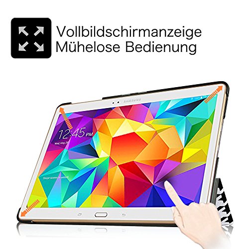 Fintie Samsung Galaxy Tab S 10.5 Hülle Case – Ultra Schlank superleicht Ständer Smart Shell Cover Schutzhülle Etui Tasche mit Auto Schlaf / Wach Funktion für Samsung Galaxy Tab S 10.5 T800 T805 (10,5 Zoll) Tablet-PC, Houndstooth Schwarz - 5