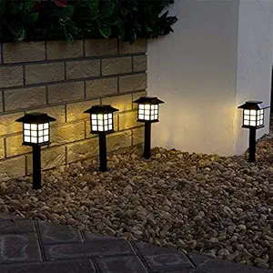 Trendegic Pathway Solar led Waterproof Garden Lights Landscape Decoration Warm Yellow Solar Light Set (38 X7.5-2 PCS)