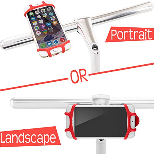 Fahrrad Handyhalterung fÃ¼r alle Smartphones, rostfrei und bruchfest, patentiert und mit einem Design Award ausgezeichnet, universaler Fahrradhalter fÃ¼r Telefone und GerÃ¤te mit einem 4-6 Zoll Bildschirm, Handyhalter Fahrrad, Rennrad sowie Mountainbikes, auch kompatibel mit MotorrÃ¤dern und Scootern