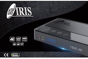 IRIS 1800 4K Pro Receptor Digital Satélite Ultra HD con Sistema Android 7.1-Tecnologia para la Nueva televisión
