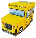 Bieco 04000506 – Staubox und Sitzbank Schulbus, ca. 55 x 26,5 x 31,5 cm - 3