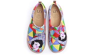 UIN Espadrilles Femmes Papillon Peint Toile Slip-on Chaussures Bateau Femme Voyage Mode Dames Multicolore Art Baskets Originales Chaussures de D&eacute;contract&eacute;es Mocassins