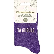 Les chaussettes à paillettes assorties à leur Mug , un cadeau