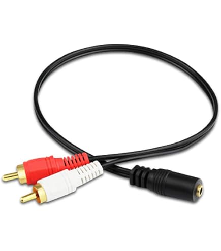 PremiumCord Cavo a Y da Jack a RCA 2m, Jack da 2,5 mm a 2X