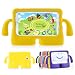 Produktbild Muze (TM)-Samsung Galaxy Tab 3 Fall, schützende gummierte EVA Schaumstoff stoßfest Griff Schutzhülle, strapazierfähig, leicht Cute Cartoon Kids Schutzhülle für Samsung Galaxy Tab 3 P3200 T230 T211 T210, gelb, 17,78 cm (7 Zoll)
