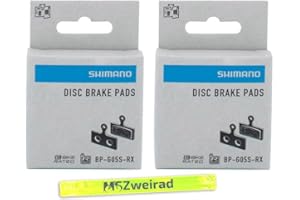 MSZweirad 2 pastillas de freno de disco Shimano Resin G05S-RX con cinta reflectante G03S sucesor