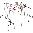 Monkey Bar Store Climbing Frame Monkey Bars - the NINJA (RED)