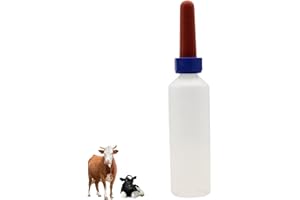 COMEBACHOME Calf Milk Bottle, 500ml Plastic Lamb Feeding Bottle with Nipple, Baby Livestock Milk Feeder Bottles, Lamb Nursing Bottles for