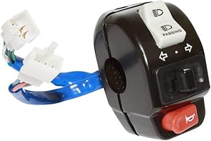 MOTODAK commodo-commutateur compatible avec kymco 50 agility, 50 super 8 2t, 125 agility gauche -p2r-