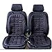 2Pcs Winter Warmer Car Heated Seat Cushion Cover Auto 12V Heat Heating Pad Black
