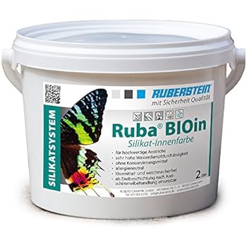 Ruberstein® Ruba BIOin, Silikatfarbe innen, 2l, weiß, für Allergiker