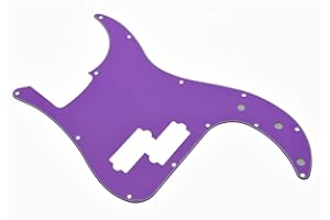 Dopro Präzisions-Bass-Schlagbrett, 13 Löcher, PB P Bass-Kratzplatte für USA/Mexican FD Precision Bass, Lila, 3-lagig