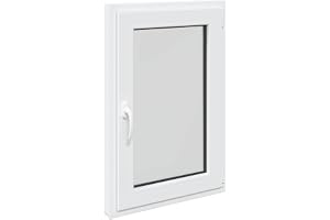 vidaXL Tilt & Turn Källarfönster RISOR 60 x 100 cm PVC och glas