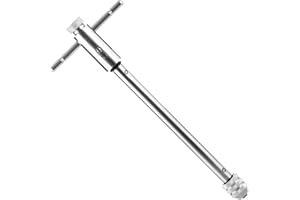 Bamyli T Griff Windeisen Ratsche, Gewindeschneider Halter, Einstellbar Windeisen, Extra Langer Stil für Metrische Gewindebohrer M5-M12