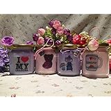 Ich liebe dich Granny 4 Gläser mit Soja-Wachskerzen und ätherischen Ölen Geschenk für die Oma 2 Oktober Großeltern Tag