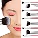 Abody 9Pcs Makeup Brush Kit Wood Professional Cosmetic Set Foundation Brush Powder Brush Eyeshadow Brushes Pink
